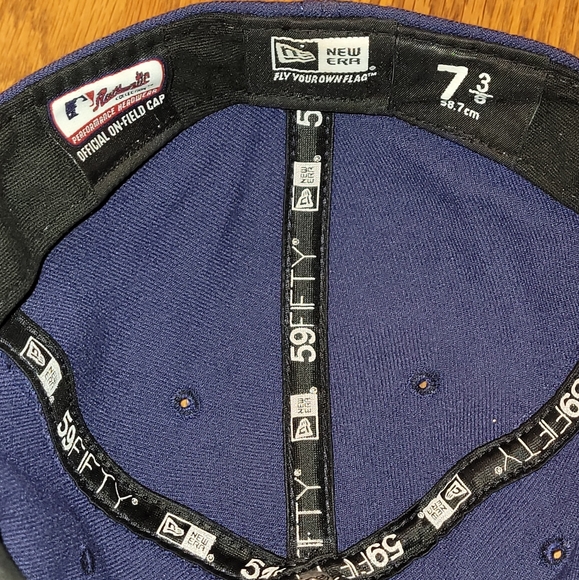 Cleveland Indians MLB fitted hat size 7 3/8th (58.7 cm) Vintage ball cap NWT - Picture 11 of 13